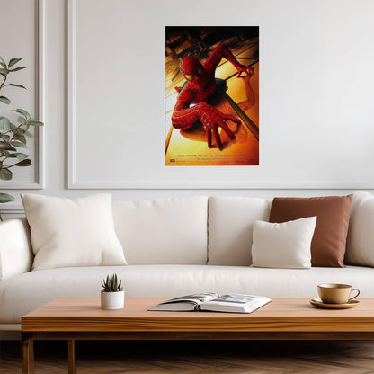 Spider-Man 2002 Movie | Tobey Maguire as Spider-Man | Sam Raimi Superhero Poster - Movies & TV Poster