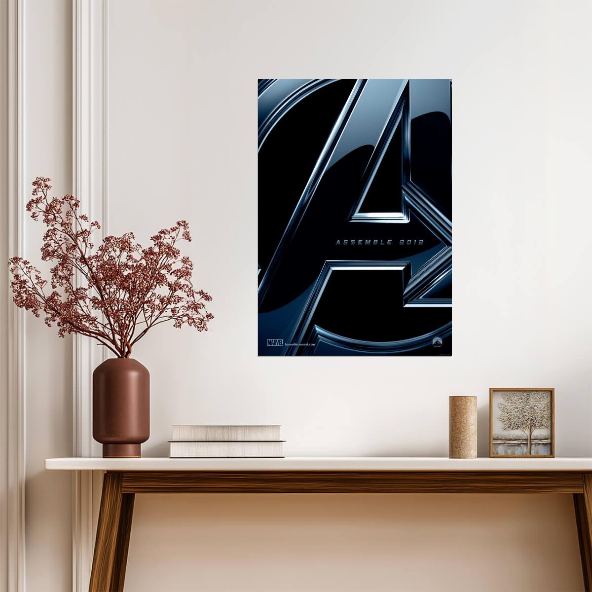 The Avengers 2012 Movie | Superhero Team-Up Poster | MCU Phase One Film Art - Movies & TV Poster