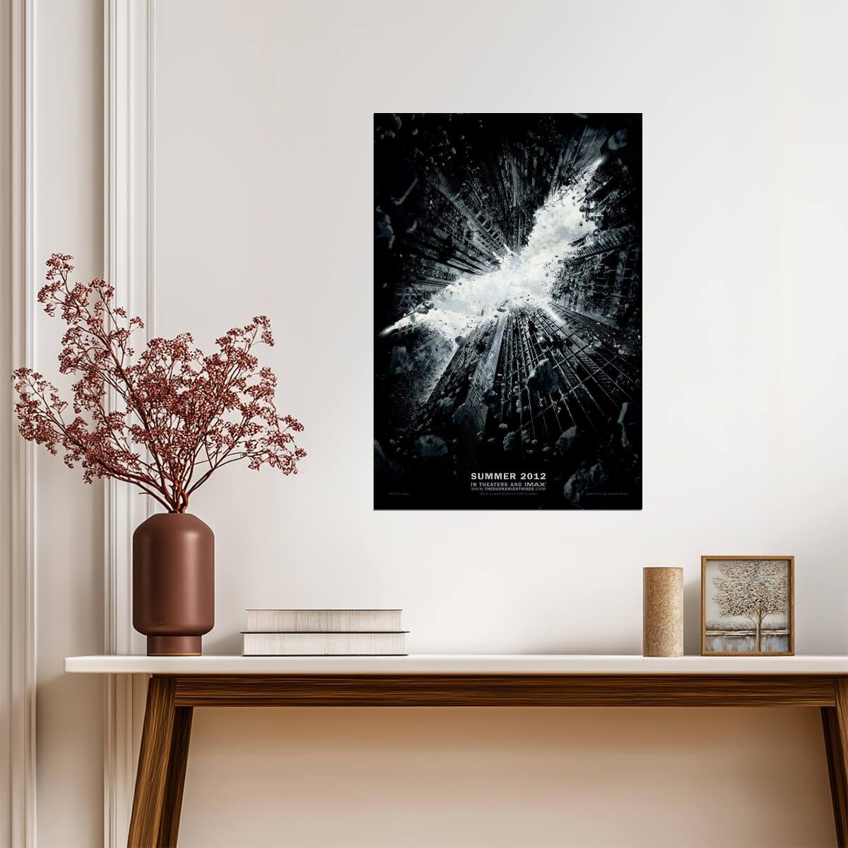 The Dark Knight Rises | Christian Bale as Batman | Superhero Movie Poster - Movies & TV Poster
