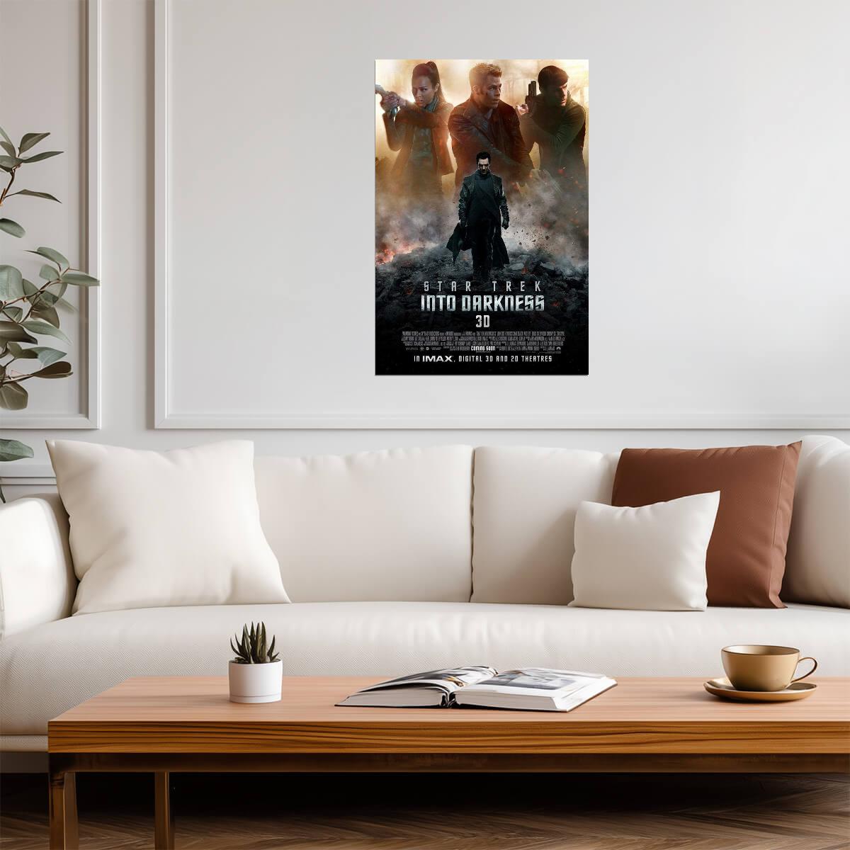 Star Trek Into Darkness | Chris Pine as Captain Kirk | Sci-Fi Movie Poster - Movies & TV Poster