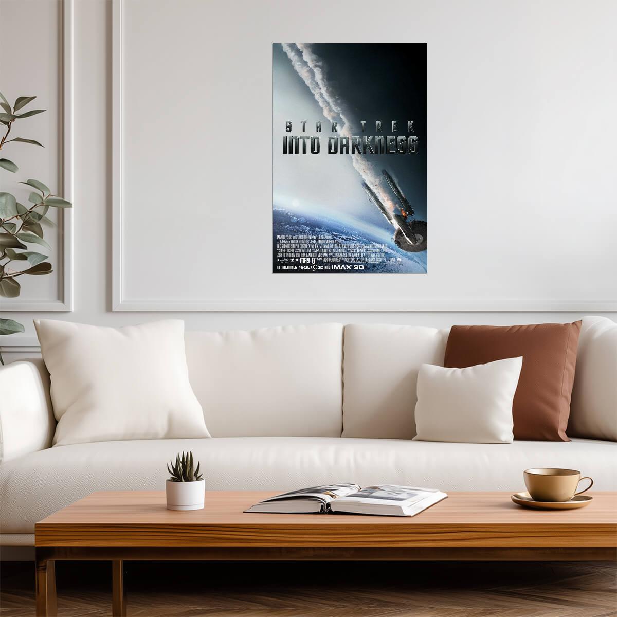 Star Trek Into Darkness | Chris Pine as Captain Kirk | Sci-Fi Action Poster - Movies & TV Poster