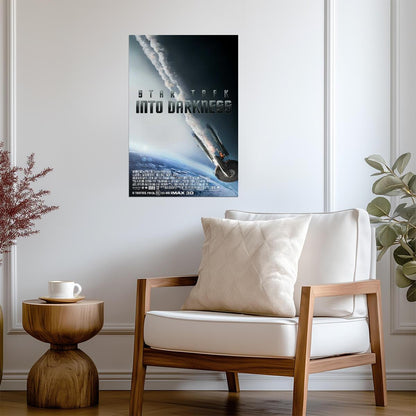 Star Trek Into Darkness | Chris Pine as Captain Kirk | Sci-Fi Action Poster - Movies & TV Poster