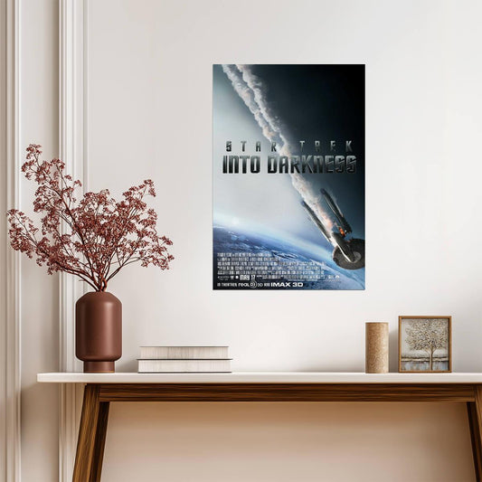 Star Trek Into Darkness | Chris Pine as Captain Kirk | Sci-Fi Action Poster - Movies & TV Poster