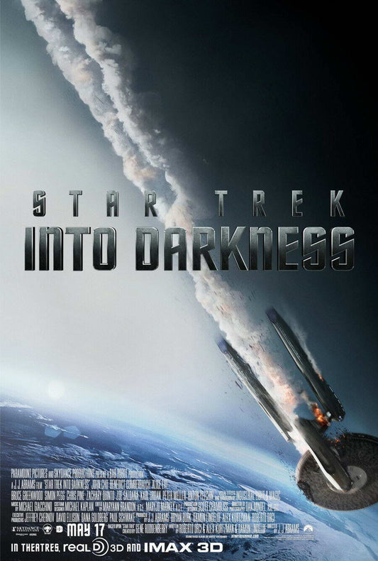 Star Trek Into Darkness | Chris Pine as Captain Kirk | Sci-Fi Action Poster - Movies & TV Poster
