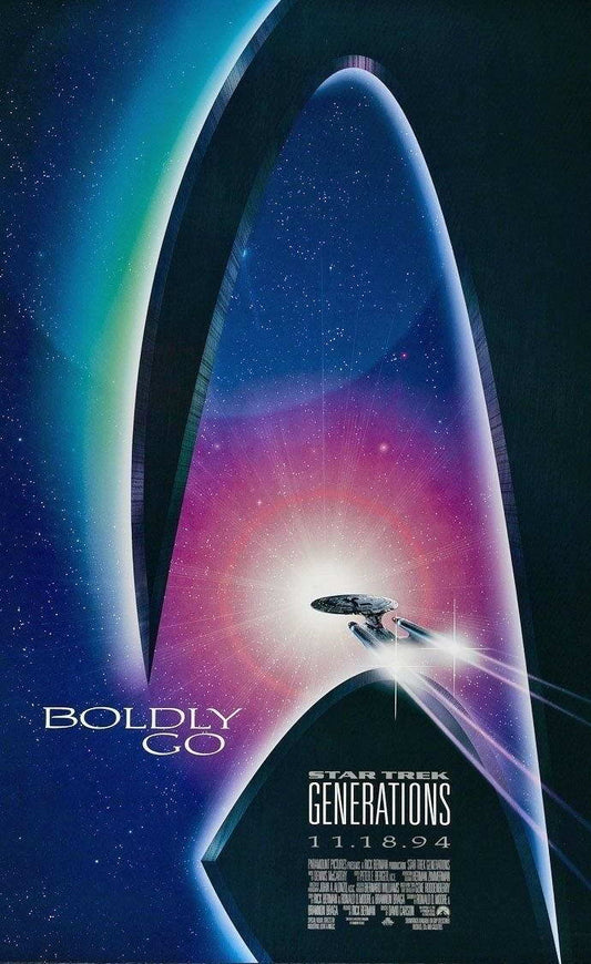 Star Trek Generations | Patrick Stewart as Captain Picard | Sci-Fi Movie Poster - Movies & TV Poster