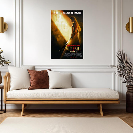 Kill Bill: Vol. 2 | Uma Thurman as The Bride | Quentin Tarantino Film Poster - Movies & TV Poster