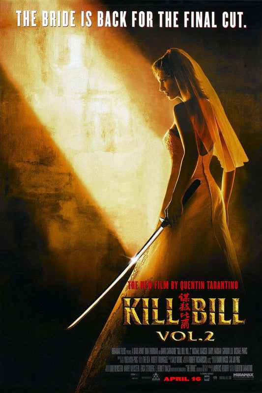 Kill Bill: Vol. 2 | Uma Thurman as The Bride | Quentin Tarantino Film Poster - Movies & TV Poster