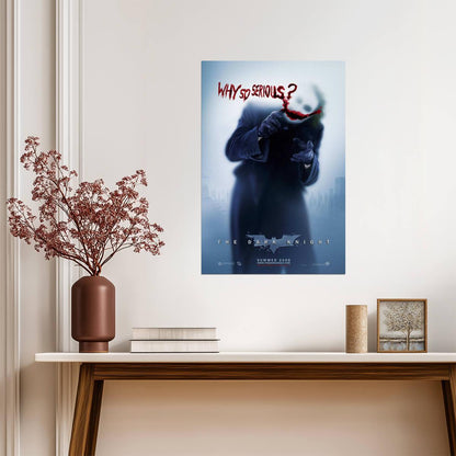 The Dark Knight | Heath Ledger as The Joker "Why So Serious?" | Movie Quote Poster - Movies & TV Poster
