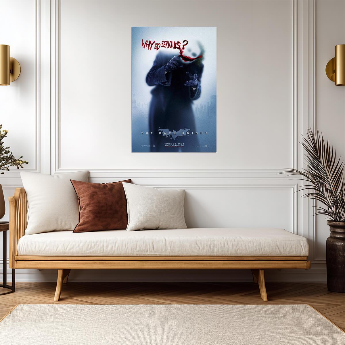The Dark Knight | Heath Ledger as The Joker "Why So Serious?" | Movie Quote Poster - Movies & TV Poster