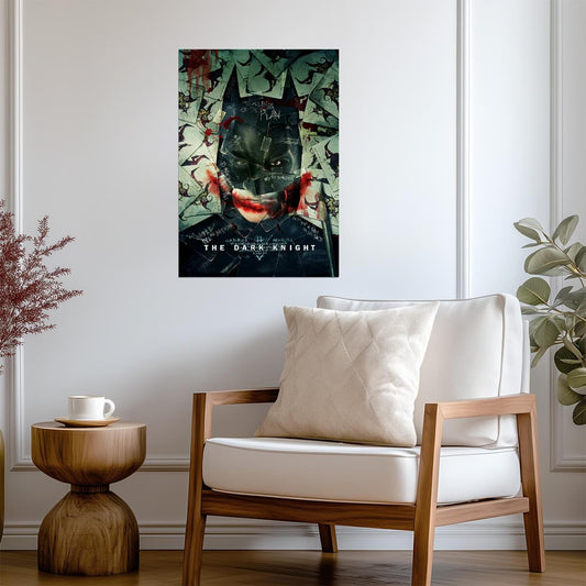 The Dark Knight | Heath Ledger Joker Collage | Abstract Villain Poster - Movies & TV Poster