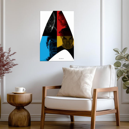 Star Trek 2009 | Kirk Spock Uhura & Nero Stylized Art | J.J. Abrams Film Poster - Movies & TV Poster