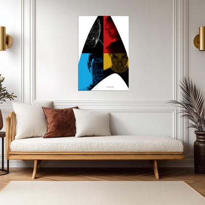 Star Trek 2009 | Kirk Spock Uhura & Nero Stylized Art | J.J. Abrams Film Poster - Movies & TV Poster