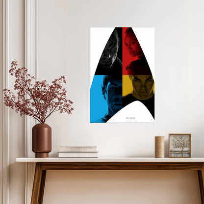 Star Trek 2009 | Kirk Spock Uhura & Nero Stylized Art | J.J. Abrams Film Poster - Movies & TV Poster