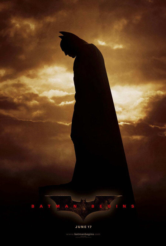 Batman Begins | Christian Bale as Batman | Christopher Nolan Film Poster - Movies & TV Poster