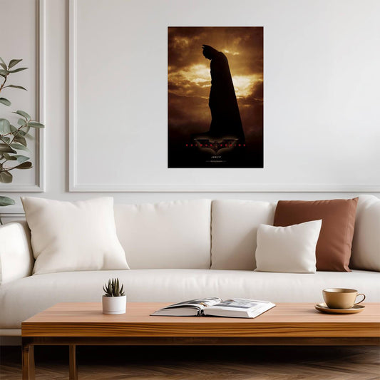 Batman Begins | Christian Bale as Batman | Christopher Nolan Film Poster - Movies & TV Poster