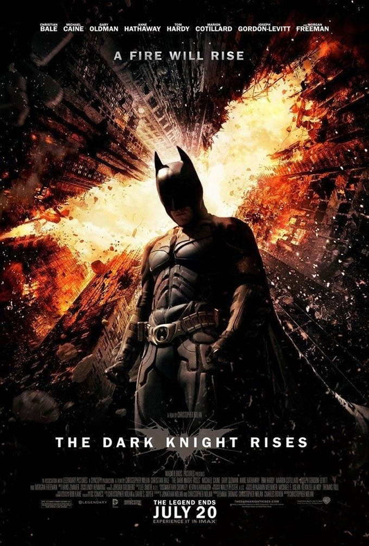 The Dark Knight Rises | "A Fire Will Rise" | Batman Movie Poster - Movies & TV Poster