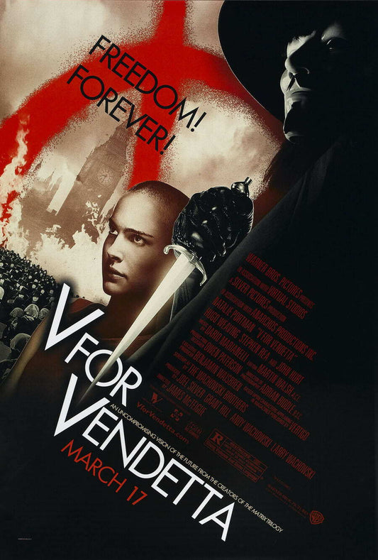V for Vendetta | Natalie Portman as Evey Hammond | Alan Moore Film Poster - Movies & TV Poster