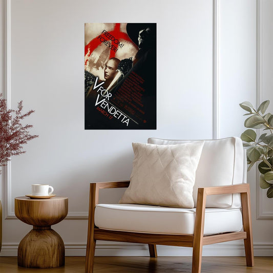 V for Vendetta | Natalie Portman as Evey Hammond | Alan Moore Film Poster - Movies & TV Poster