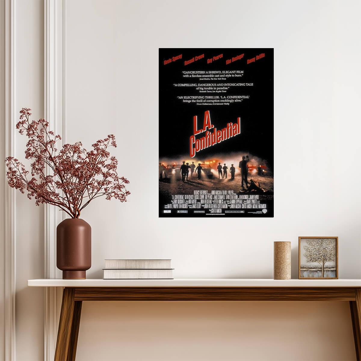 L.A. Confidential 1997 | Russell Crowe & Guy Pearce | Neo-Noir Crime Film Poster - Movies & TV Poster