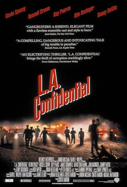 L.A. Confidential 1997 | Russell Crowe & Guy Pearce | Neo-Noir Crime Film Poster - Movies & TV Poster