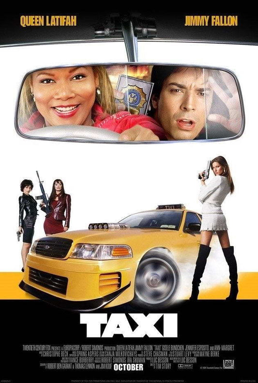 Taxi 2004 | Queen Latifah & Jimmy Fallon | Action Comedy Movie Poster - Movies & TV Poster