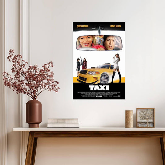 Taxi 2004 | Queen Latifah & Jimmy Fallon | Action Comedy Movie Poster - Movies & TV Poster