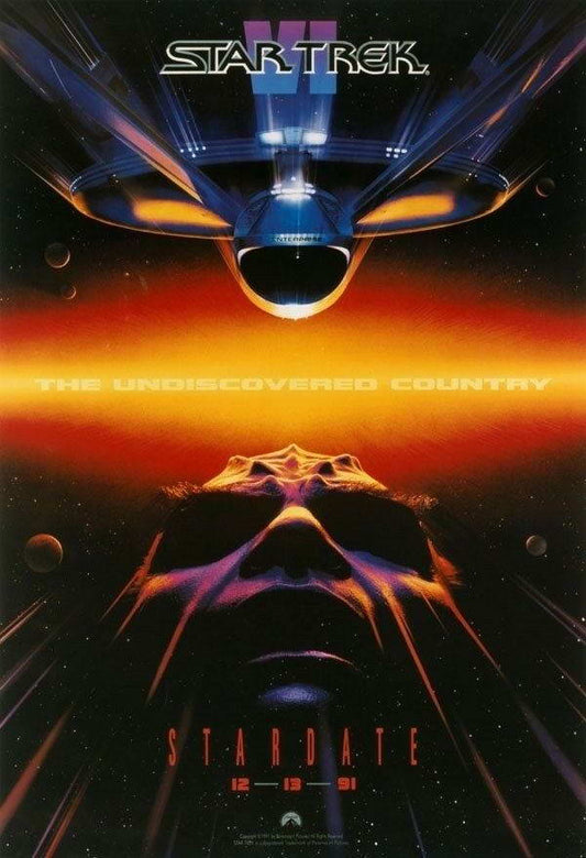 Star Trek VI: The Undiscovered Country 1991 | Classic Sci-Fi Movie Poster - Movies & TV Poster