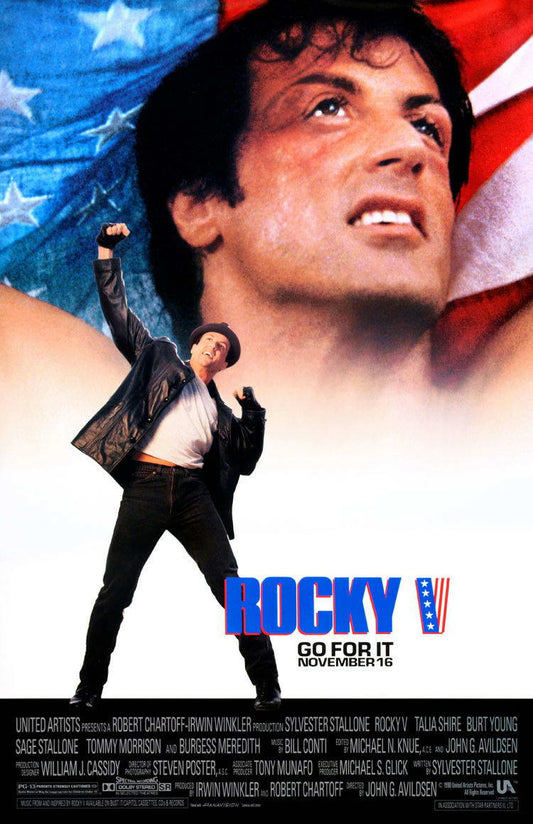 Rocky V 1990 | Sylvester Stallone as Rocky Balboa | Boxing Movie Poster - Movies & TV Poster
