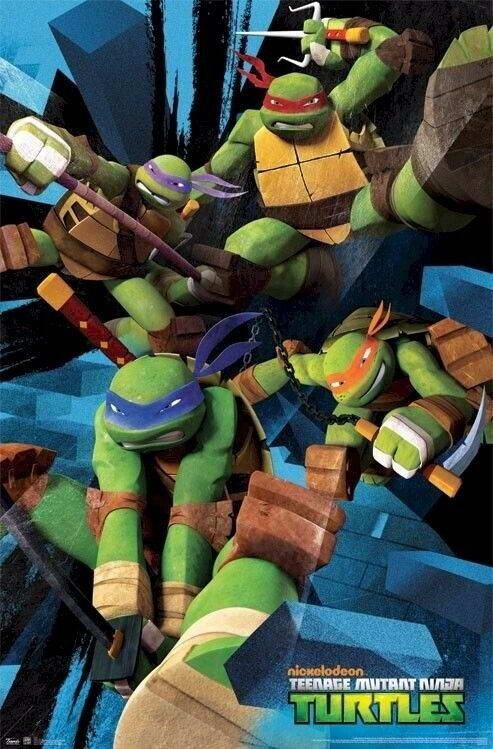 Teenage Mutant Ninja Turtles | Nickelodeon Cartoon Poster | Kids Room Wall Art - Movies & TV Poster