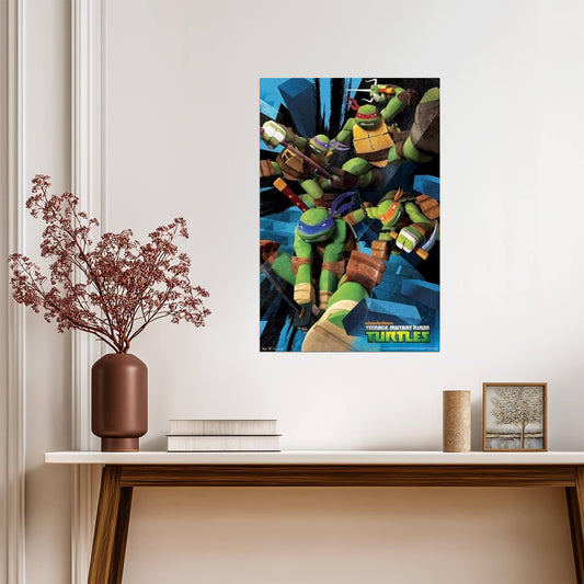 Teenage Mutant Ninja Turtles | Nickelodeon Cartoon Poster | Kids Room Wall Art - Movies & TV Poster
