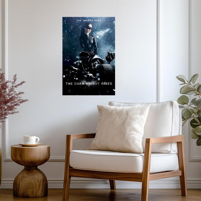 The Dark Knight Rises | Anne Hathaway as Catwoman | Superhero Movie Poster - Movies & TV Poster
