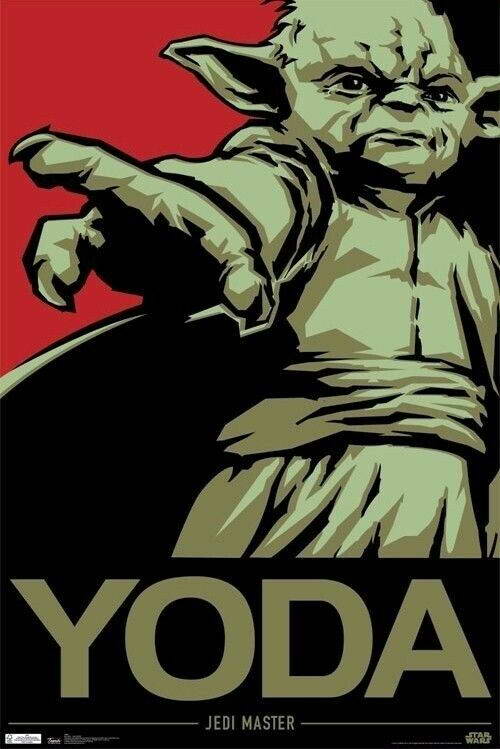 Star Wars: The Empire Strikes Back | Yoda Jedi Master | Sci-Fi Movie Poster - Movies & TV Poster