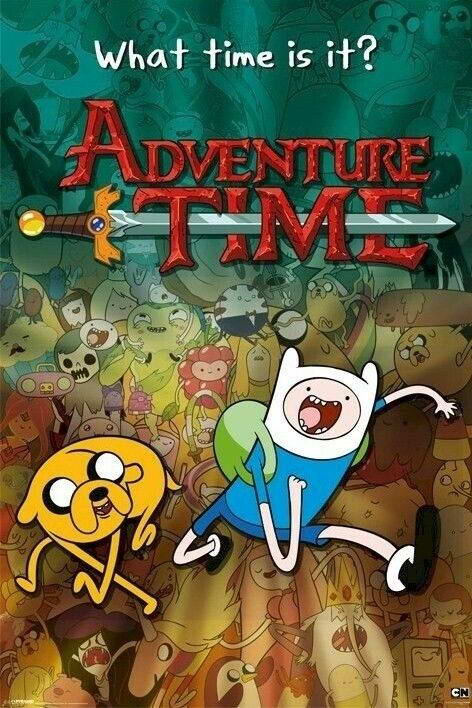 Adventure Time | Finn Jake and Friends in Ooo | Cartoon Network Poster - Movies & TV Poster