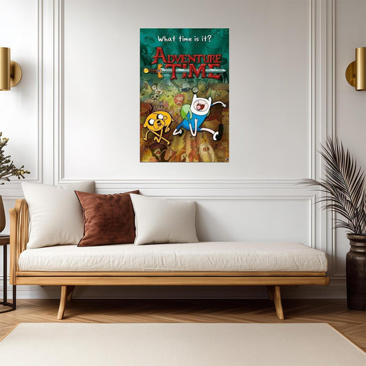 Adventure Time | Finn Jake and Friends in Ooo | Cartoon Network Poster - Movies & TV Poster