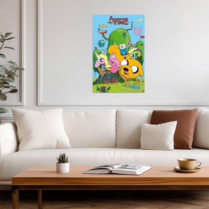 Adventure Time | Finn & Jake in the Tree House | Cartoon Network Poster - Movies & TV Poster