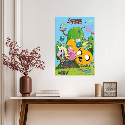 Adventure Time | Finn & Jake in the Tree House | Cartoon Network Poster - Movies & TV Poster