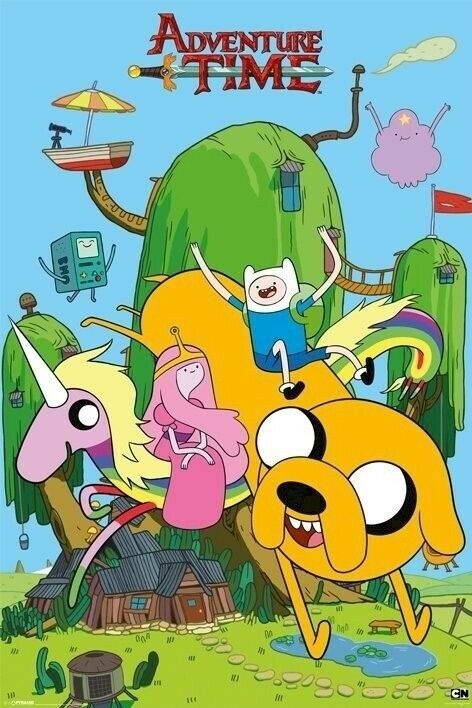 Adventure Time | Finn & Jake in the Tree House | Cartoon Network Poster - Movies & TV Poster