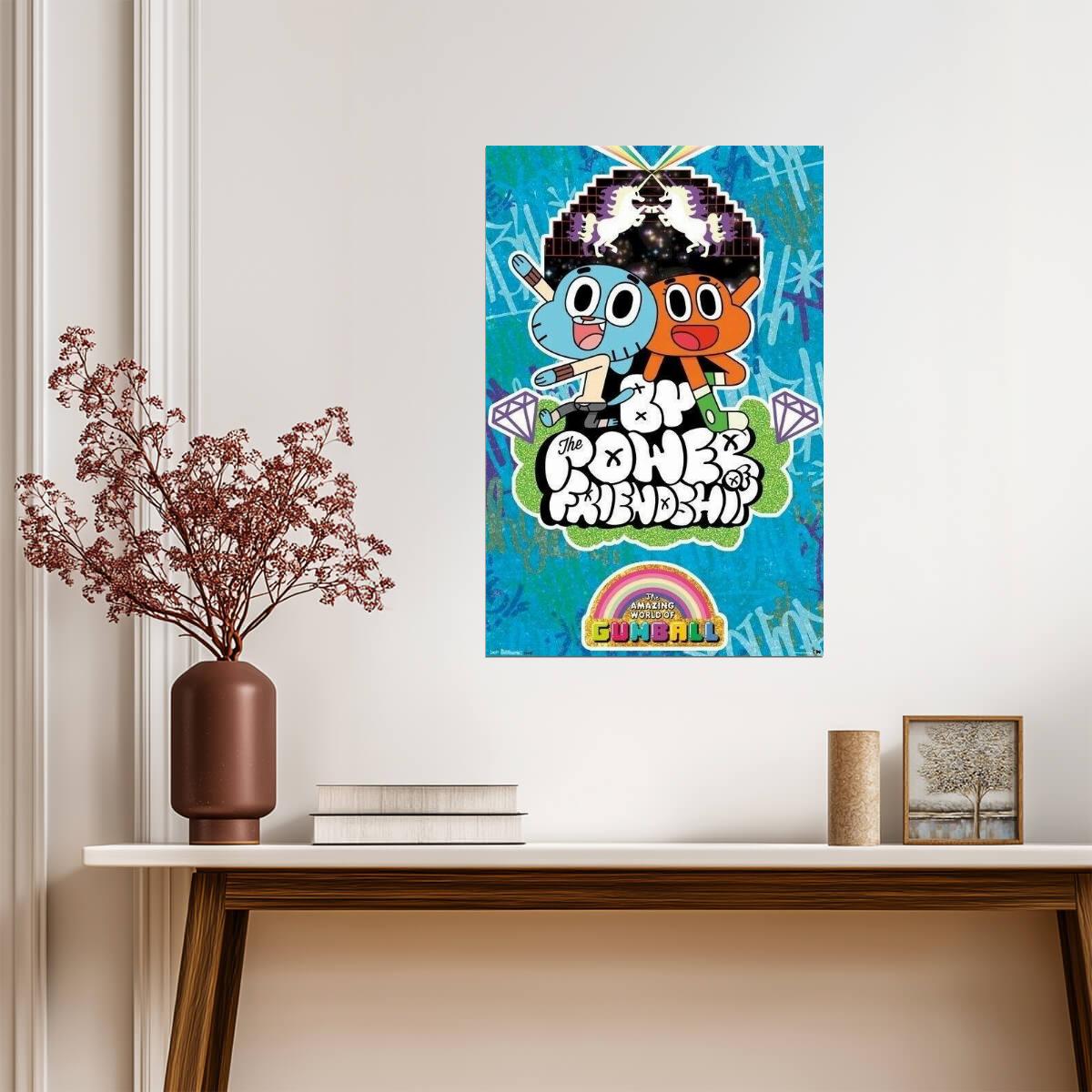 The Amazing World of Gumball | Power of Friendship | Cartoon Network Poster - Movies & TV Poster