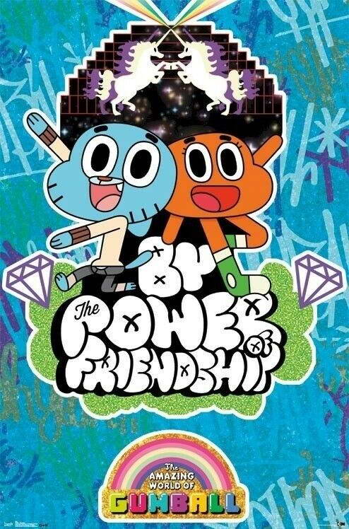The Amazing World of Gumball | Power of Friendship | Cartoon Network Poster - Movies & TV Poster