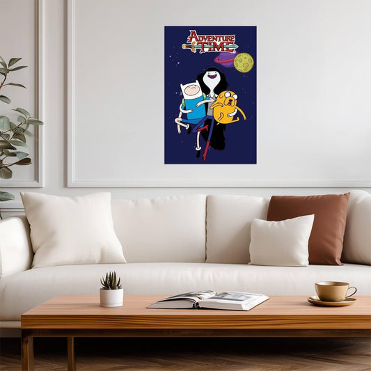 Adventure Time | Marceline the Vampire Queen in Space | Cartoon Poster - Movies & TV Poster