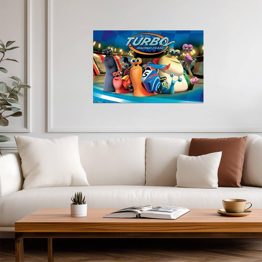 Turbo 2013 | DreamWorks Animated Racing Movie Poster - Movies & TV Poster