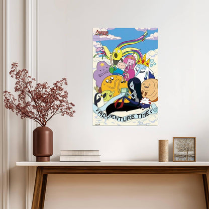 Adventure Time | Finn Jake & Friends Group Poster | Cartoon Network Wall Art - Movies & TV Poster