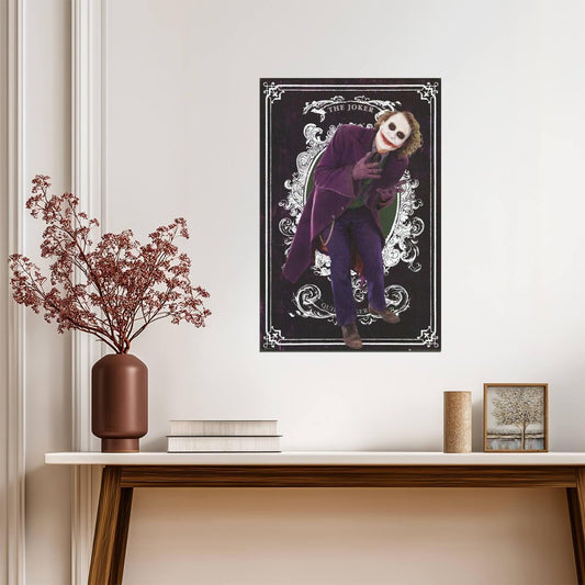 The Dark Knight | Heath Ledger Joker Card | Christopher Nolan Film Poster - Movies & TV Poster