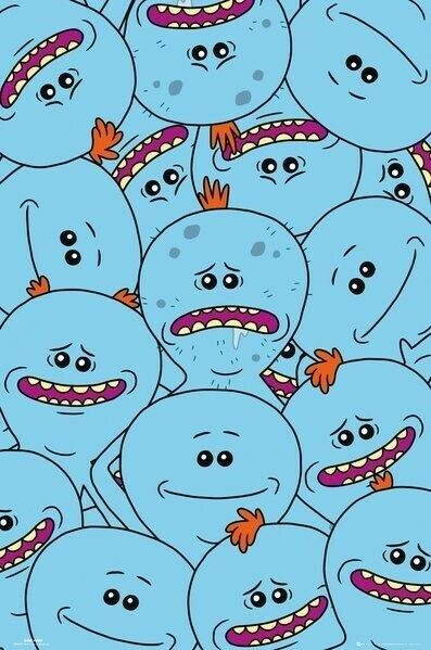 Rick and Morty | The Many Faces of Mr. Meeseeks | Adult Swim Cartoon Poster - Movies & TV Poster
