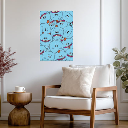Rick and Morty | The Many Faces of Mr. Meeseeks | Adult Swim Cartoon Poster - Movies & TV Poster