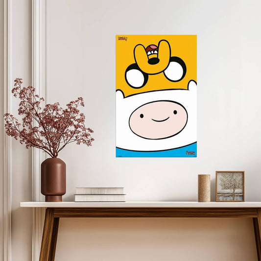 Adventure Time | Finn & Jake Upside Down | Cartoon Network Poster - Movies & TV Poster