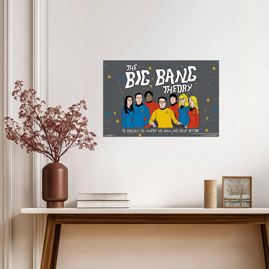 The Big Bang Theory | "Boldly Go" Star Trek Tribute | TV Show Poster - Movies & TV Poster