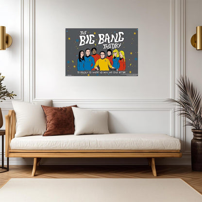 The Big Bang Theory | "Boldly Go" Star Trek Tribute | TV Show Poster - Movies & TV Poster