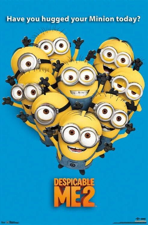 Despicable Me 2 | "Hugged Your Minion Today?" Quote | Kids Movie Poster - Movies & TV Poster
