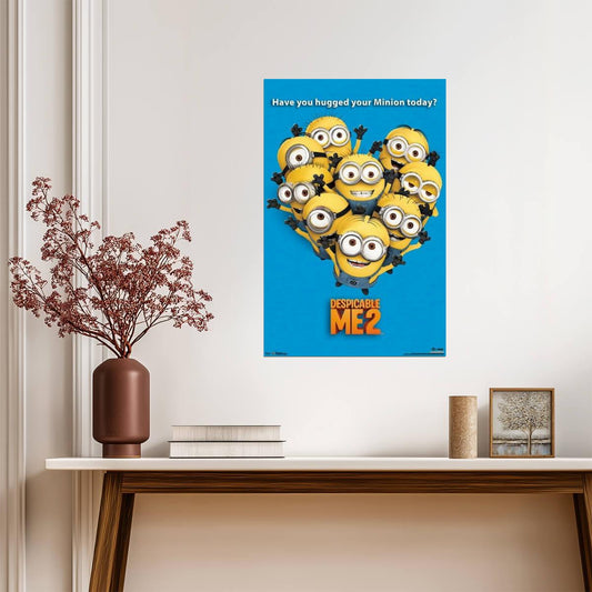 Despicable Me 2 | "Hugged Your Minion Today?" Quote | Kids Movie Poster - Movies & TV Poster